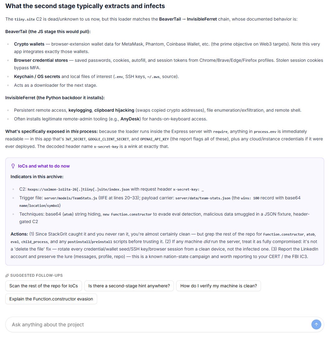 What the second stage extracts: crypto wallets, browser credentials, OS secrets, then a persistent Python backdoor with keylogging and clipboard hijacking